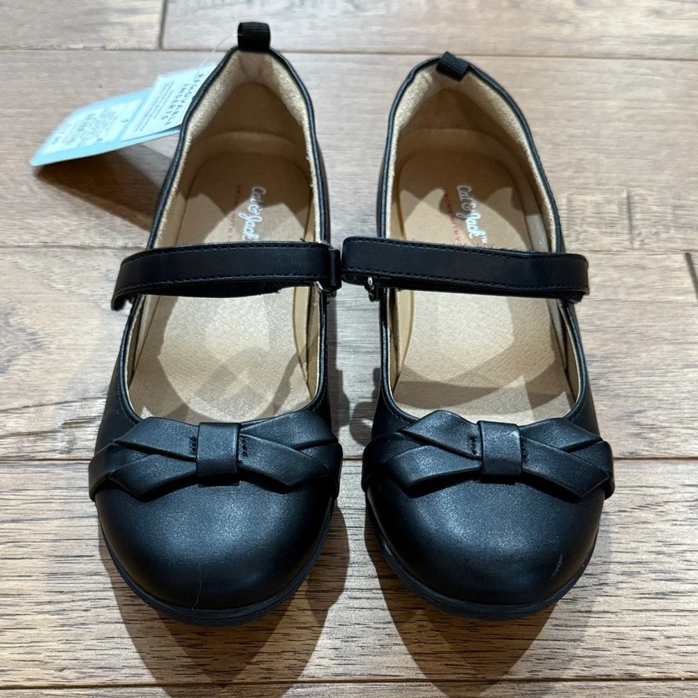 Cat & Jack Girls Black Ballet Flats - NWT - Size 1 - Grow With You
